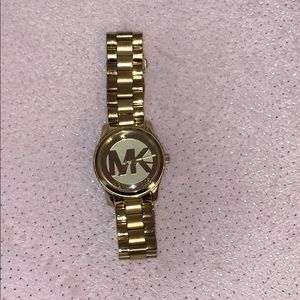MK Watch Gold tone